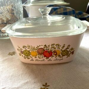 Vintage Corning Ware Spice Of Life 1.5 Qt Casserole Dish with lid A-1 1/2-B